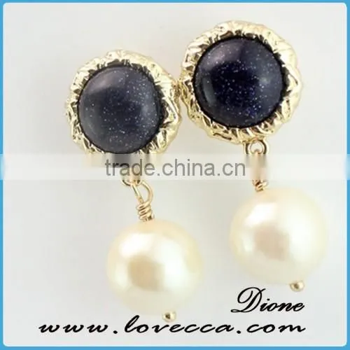 Korean Women Jewelry DIY Elegant Stones Crystal Jewelry Earrings 2016 photo-2