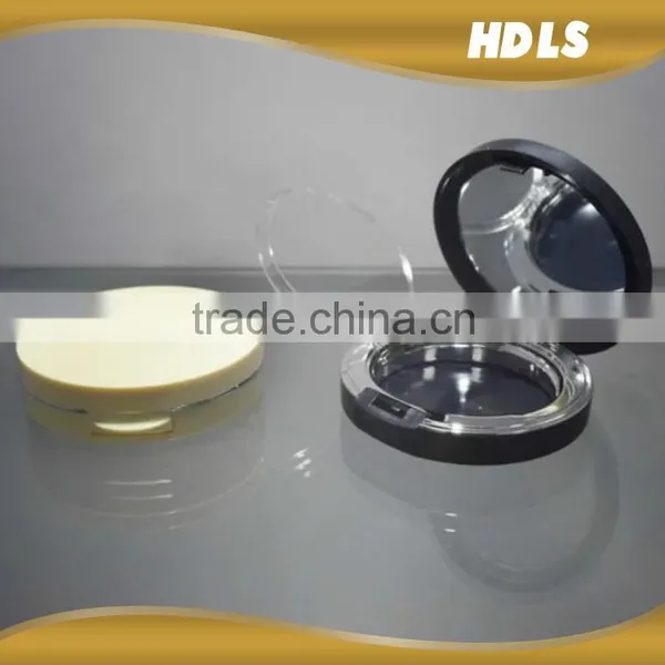 cheap wholesale custom loose compact powder case with a big mirror
