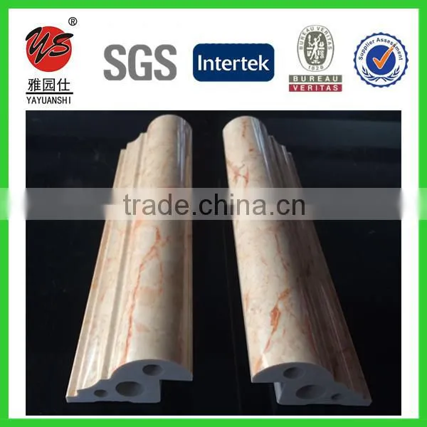 5.1cm Base Cap Marble Design Pvc Moulding Profile for uv Panel photo-4