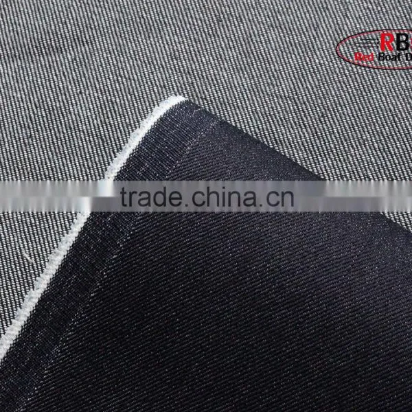 Factory Stock Lot 7oz Blue Twill 72%Cotton Denim Fabric photo-4