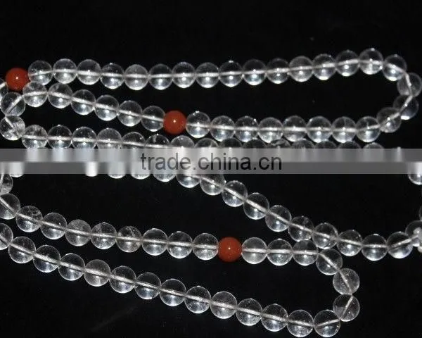 Himalayan Natural Crystal Buddha Beads photo-5
