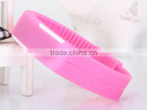 Fashion Rectangle Bracelet Boys Girls Touch LED Watch Sport Digital Sports Watchs Unisex Jelly Candy Rubber Silicone Wristband photo-3