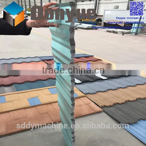 Good Quality Colorful Stone Covered Metal Roof Shingles in Turkey photo-6