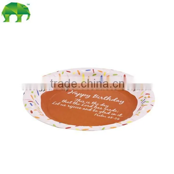 8" Inch Disposable Food Paper Plate