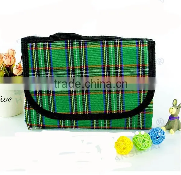Check Folding Colorful Portable Camping Blanket photo-2