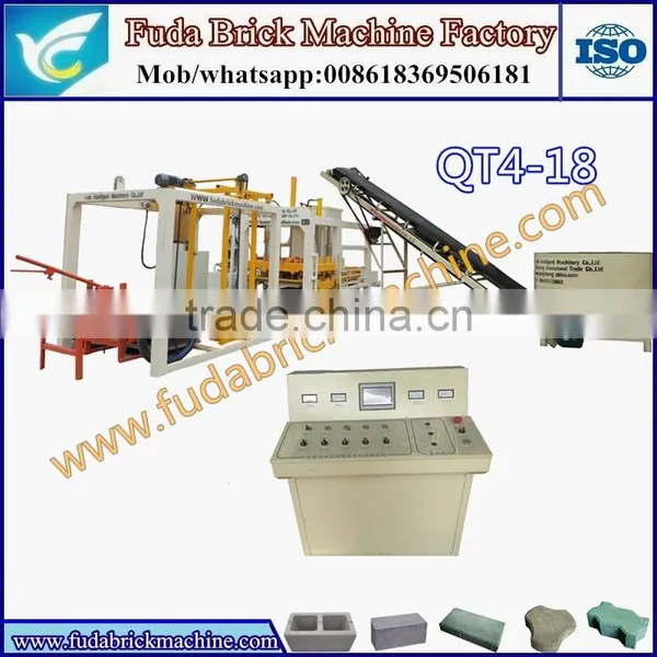 QT4-18 Full Automatic Block Machine Big Hydraform Hollow Block Machine Solid Brick Making Machine photo-2