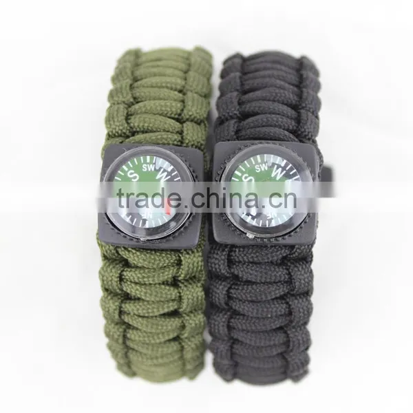 Outdoor Survival 7-cores Braided Paracord With Lighter Whistle and Compass photo-2