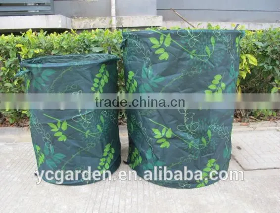 Flower Printed 600D PE Extra Strong Collapsible Pop up Garden Bag photo-6