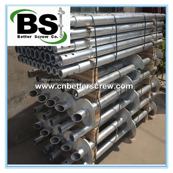 Galvanized Helical Pile for Construction Deep Foundation photo-2