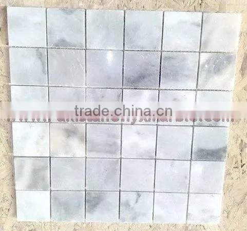 NEW ZIARAT WHITE (CARRARA WHITE) MARBLE MOSAIC TILES photo-2