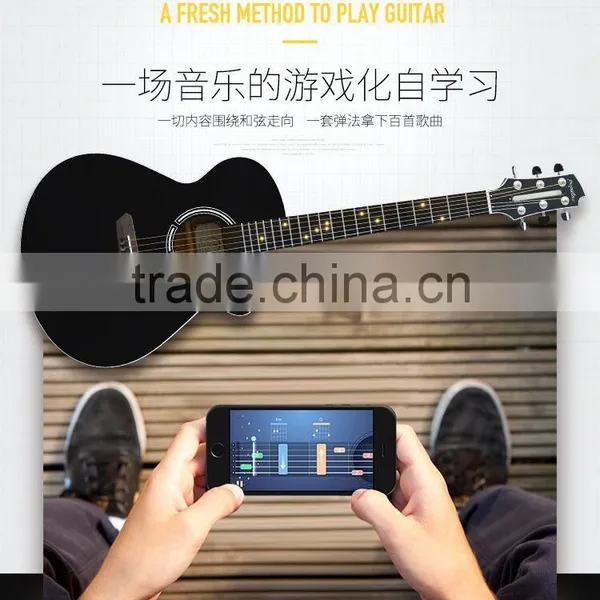 High Quality Smart Guitar For Beginner, Educational Teaching Guitar With Flashlight Mobile APP Game Instrument Fun Guitar photo-5