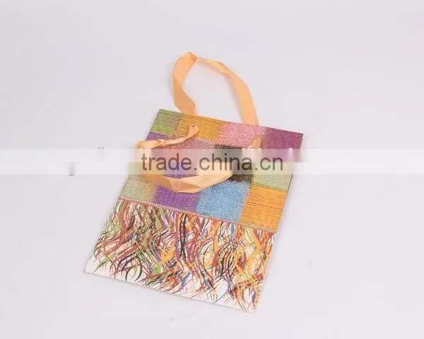 Foldable Gift Bag With Checked Pattern/ Shopping Bag photo-5