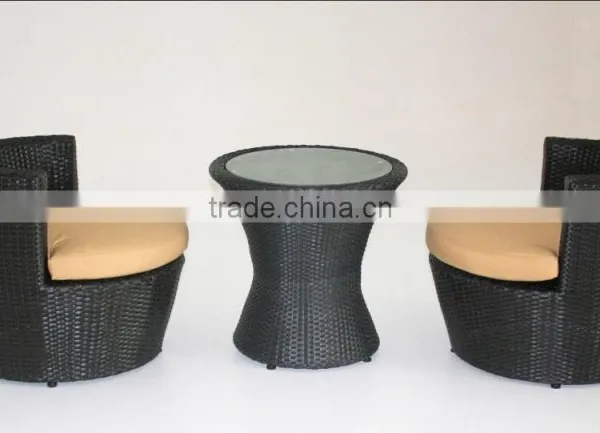 Creative Rattan Furniture Rattan Coffee Table and Chairs photo-2
