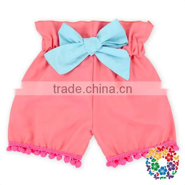 Baby Girls Summer Two Pieces Halter And Shorts Set Pink Flower Bodysuit Clothing Manufacturers Romper Girls photo-2