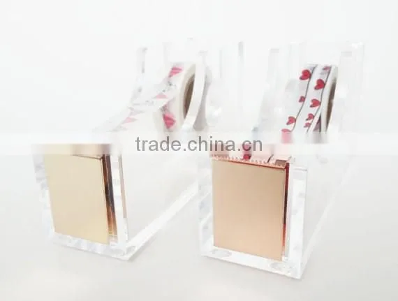 Custom Clear Acrylic Rose Gold Stationery School Supplies/Stationery Set photo-5