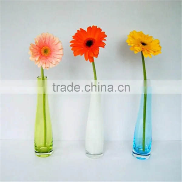 Beautiful Modern Hand Bown Colorful Glass Vase photo-2