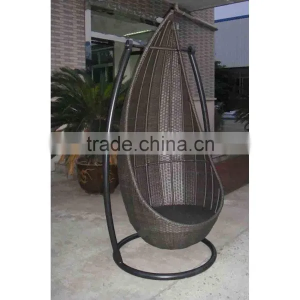 Cheap Outdoor Rattan Hammock Swing Chair With Cushion photo-4