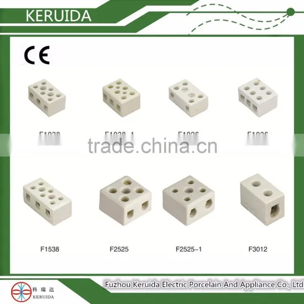 2-pole Ceramic Connection Terminal Block /porcelain Connector photo-5