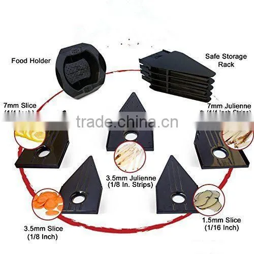 The Mandoline Slicer Vegetable Cutter Stainless Steel Kitchen Grater Chopper Blade photo-2