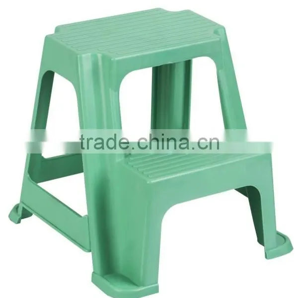 2-Step Plastic Stool With Non-Slip Step Treads, Double Step Stool photo-3