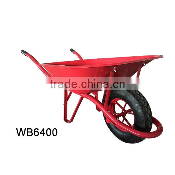 Building Construction Tools and Metal Tray Material and Pneumatic Wheel Wheelbarrow WB6400 photo-3
