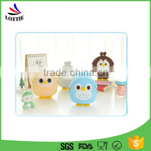 Lottie 3D Cartoon Animal CandyCheap Cute Birthday Gift Cartoon Animal Silicone Jelly Coin Purse Mini Wallet photo-2