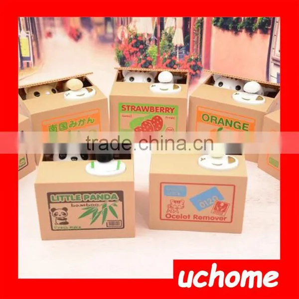 UCHOME Factory Wholse Piggy Bank/cat Stealing Saving Money Box/plastic Coin Bank photo-3