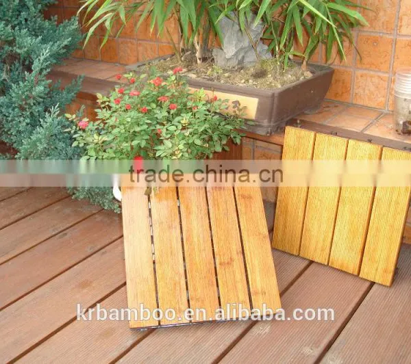 Carbonized Outdoor Bamboo Decking Use in Swimming Pool photo-5