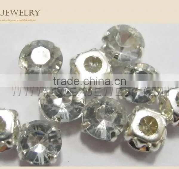 Rhinestone Sew on Applique,Sew on Flat Back Acrylic Rhinestone, photo-3