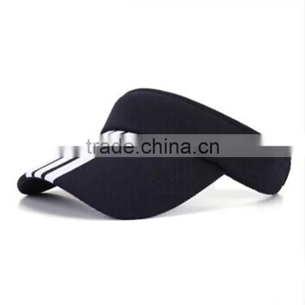 Wholesale Cheap Sun Visor Hat/cap/high Quality Kids Colorful Running Wide Brim Visor Hats photo-3