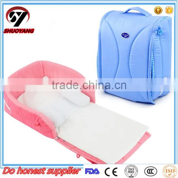 Shuoyang 2016 Wholesale Baby Carry Cot Bag Factory Sale Stock Baby Bed photo-2
