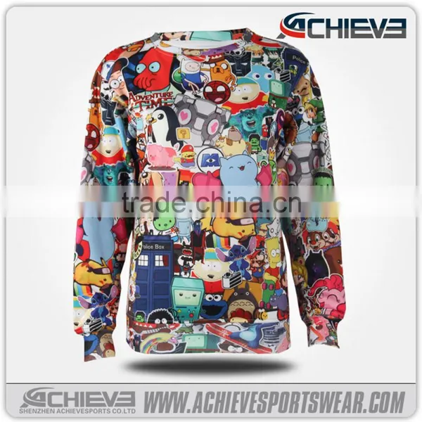 Sublimation Custom Cheap Wholesale Fashion Long Sleeve Sweater Designs for Kids photo-5