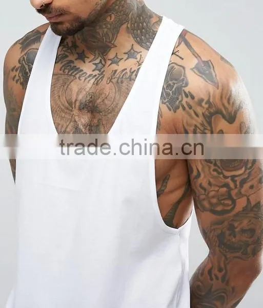 High Quality New Design Summer Cooling Custom White Color Gym Wear Comfortable Cotton Spandex Casual Men's Sport Vest photo-3