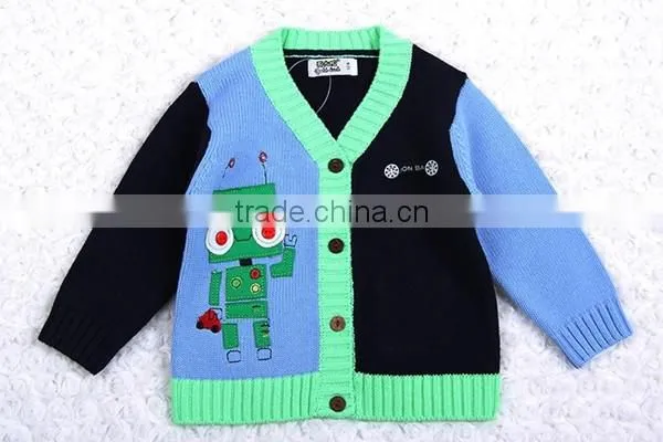 Baby Boy Back Pocket Design Cardigan Sweater photo-2
