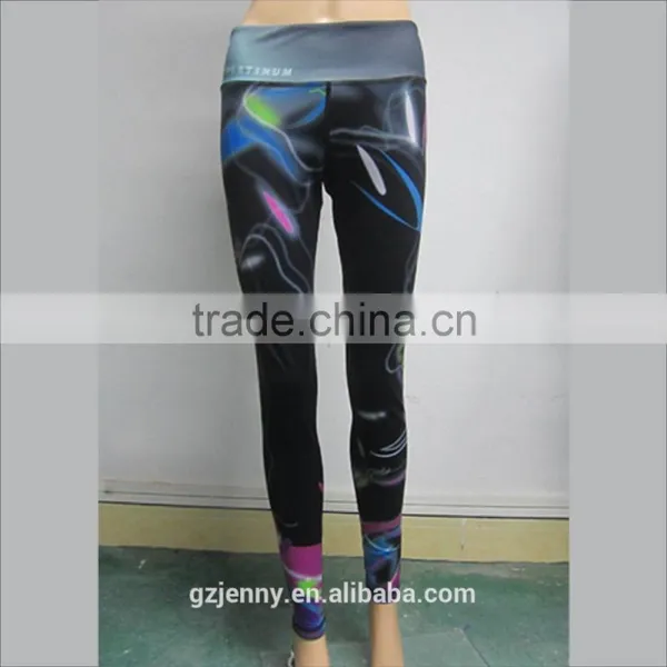 New Pattern Women Printed Legging Sport Tight Wear Sublimation Yoga Pants in Custom photo-2