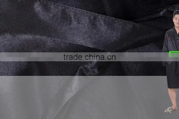 Wholesale Hot Sexy Fashion Black Satin Men Bath Robe photo-5