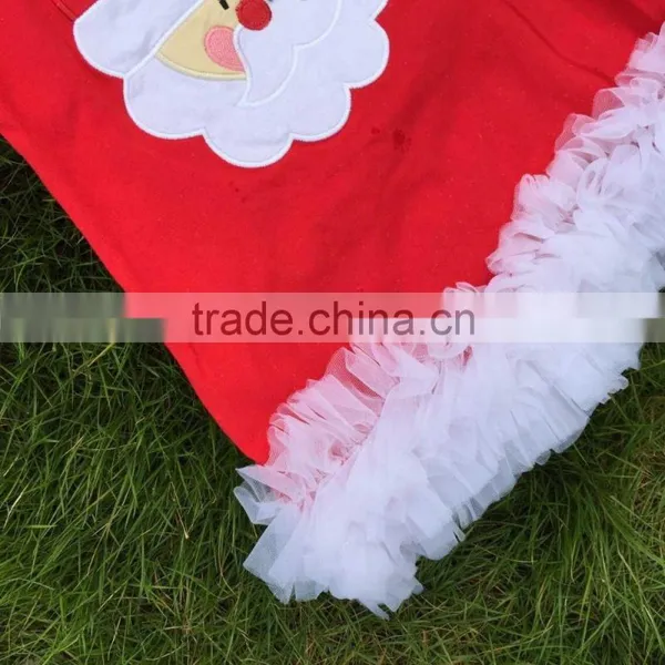 Girls Christmas Dress Kids Ruffle Dress Girls Christmas Red Dress Girls Long Sleeve Dress With Necklace and Headband photo-2