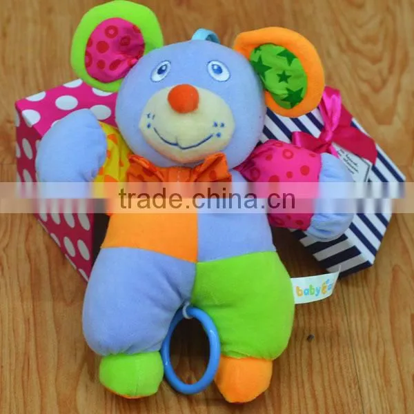 Lovely Pulling Musical Clown Plush Toys Baby Educational Plush Toys photo-2