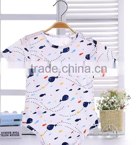 Wholesale Summer Striped Girls Baby Rompers Cotton Clothing photo-3