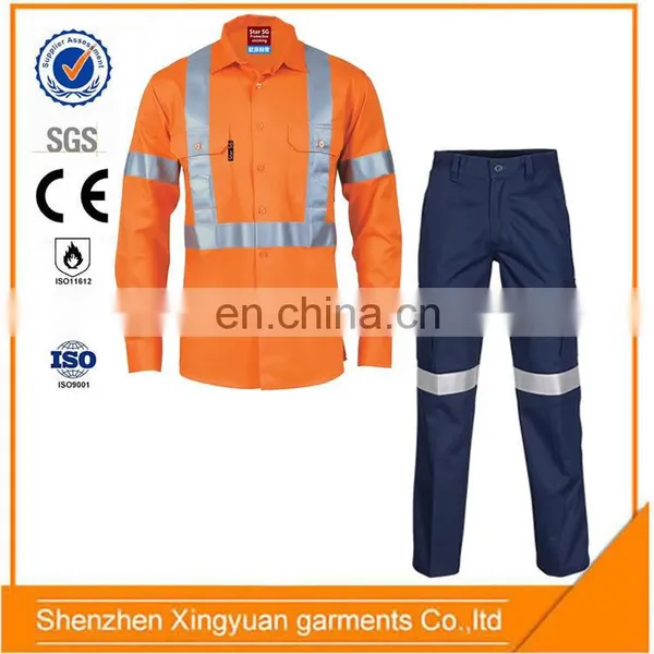 Factory Price EN 11612 Cotton Fire Protection Safety Mining Uniforms Suit photo-4