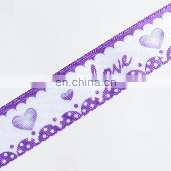 Wholesale Valentine's Day Romantic Love Heat Transfer Printed Ribbon photo-6