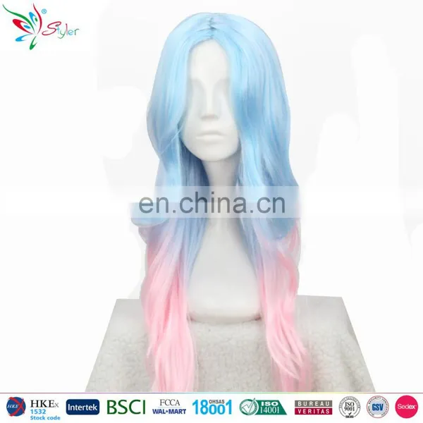 Styler Brand Sexy Beauty Full Face Curly Hair Wig Cheap Ladies Synthetic Cosplay Wigs photo-5