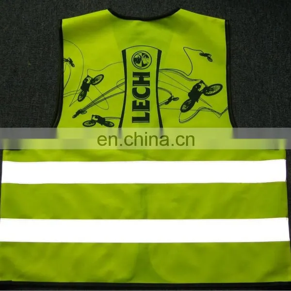 New Attractive Looking no Printing Foldable Reflective Safety Vest/jacket photo-2