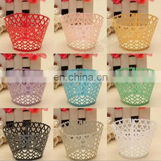 Laser Cut Cupcake Wrappers Birthday or Wedding Decorative Cake Wrappers photo-6
