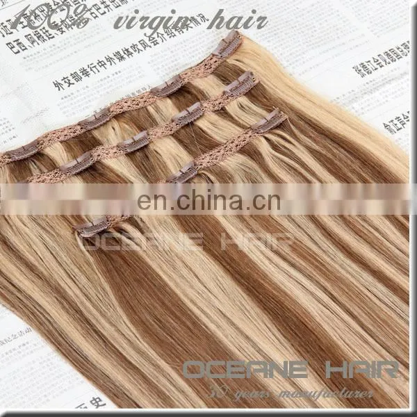 TOP Quality Piano Color Lace Clip in Hair Extension photo-3