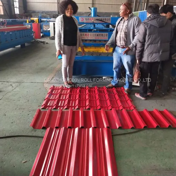 Color Steel Metal Roof Panel Sheet Tile Making Cold Roll Forming Machine photo-2