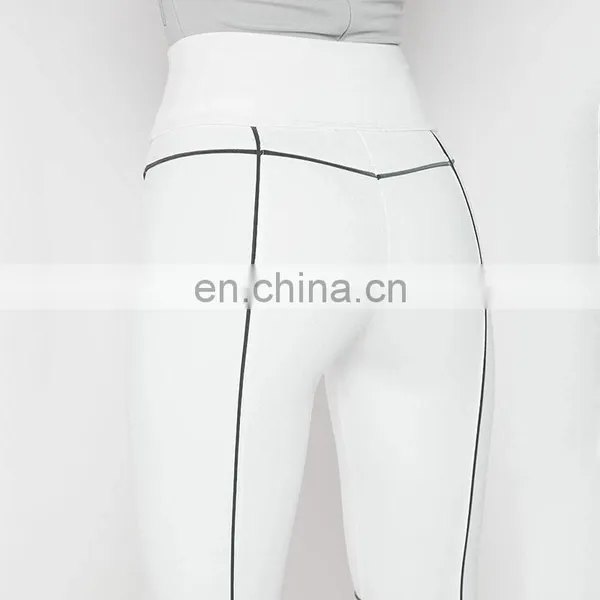 LAITE TR2017 Ins Hot Sales Women New Styles Fashion Stripe Sexy Pants Ladies Reflection Bodycon Trousers Women Clothing photo-6