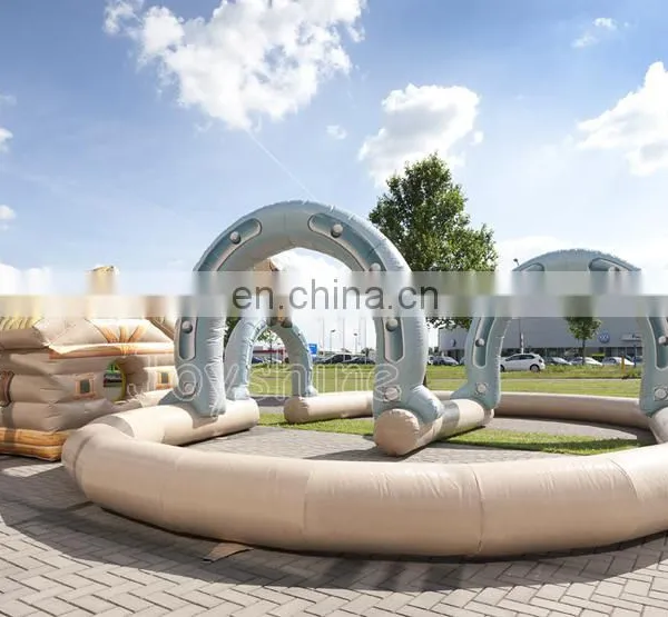 Western Theme Inflatable Barrier Go Karts Racing Game Outdoor Inflatable Speedway Race Track photo-4