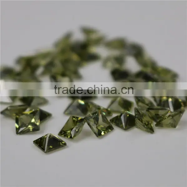 Wholesale Incomparable Beautiful 2mm Square Olivine Zircon Sand photo-3