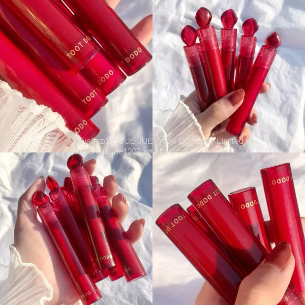 TOOT DODO Nourish Lipgloss 6 Colors Long-Lasting Glossy Lipstick Waterproof Non-Stick Cup Cosmetic Moisturizing Lip Gloss